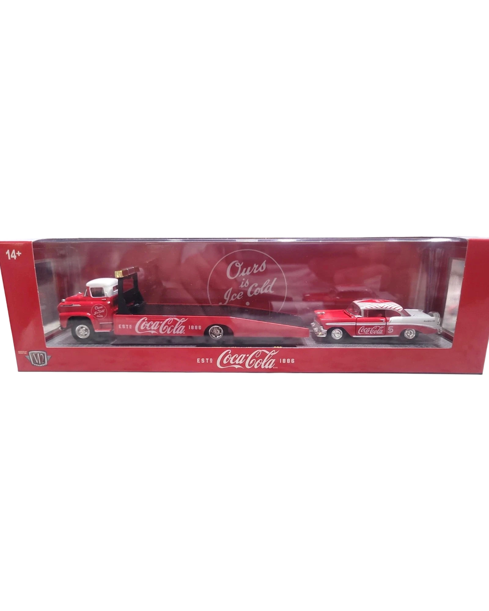 More Than Diecast M2 Machines 1958 Chevrolet Spartan LCF truck and 1956 Chevrolet Bel Air Coca-Cola collector set