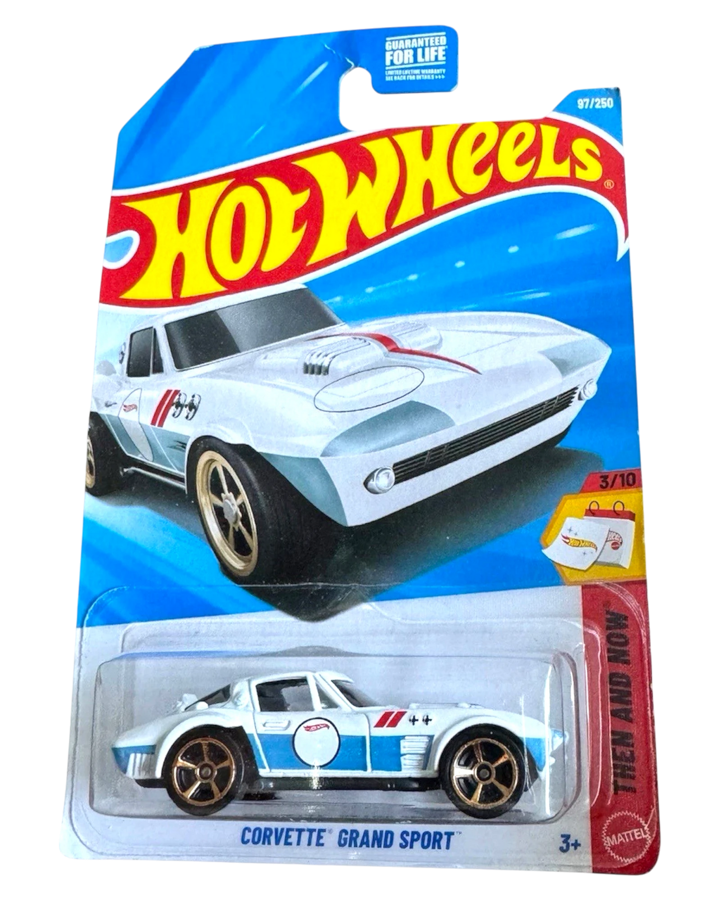 More Than Diecast Hot Wheels Chevrolet Corvette Grand Sport white die-cast car in original blister pack