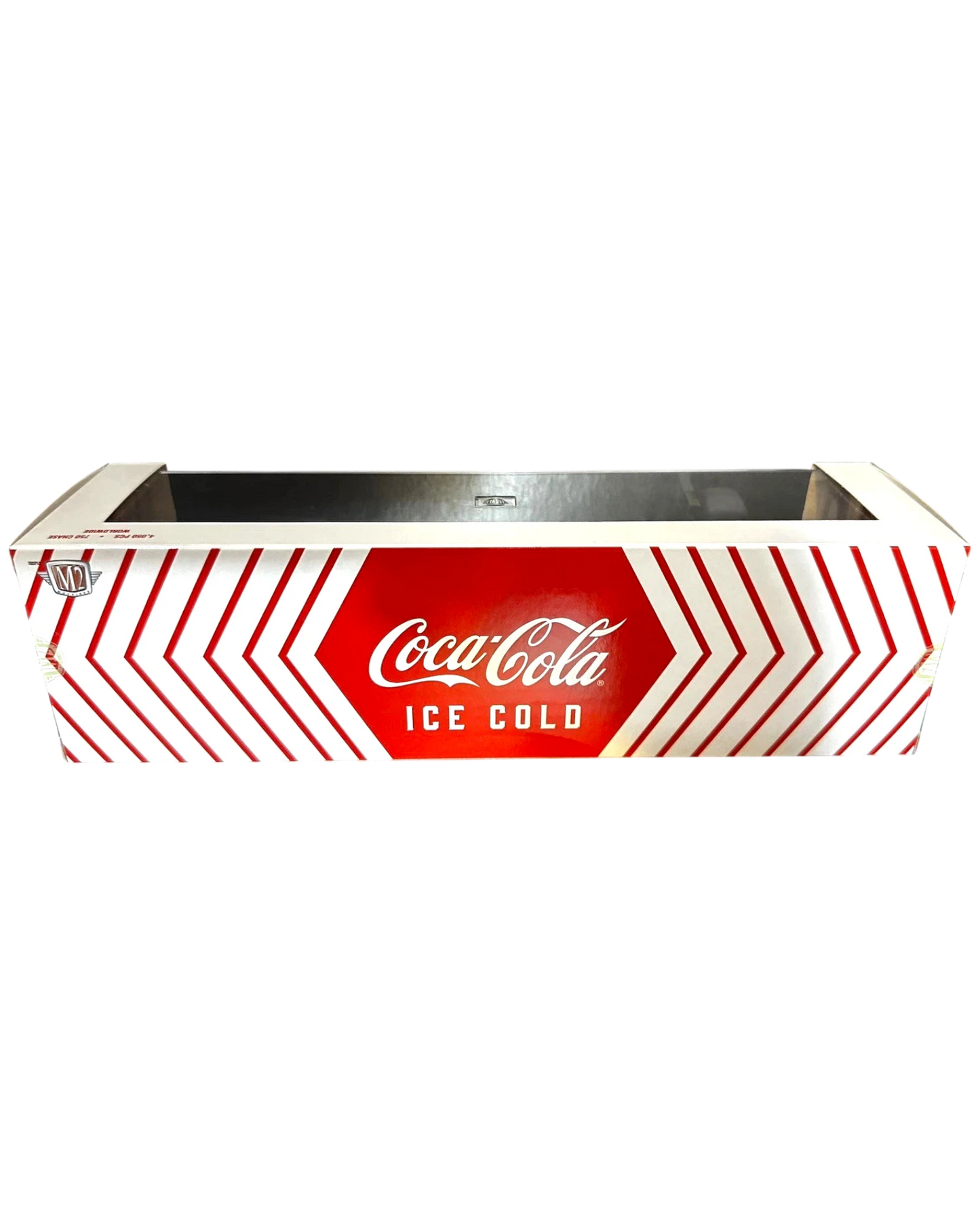 More Than Diecast Coca-Cola Auto-Haulers display box featuring iconic red and white branding for M2 Machines models