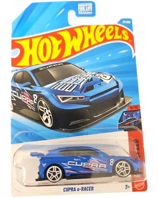 More Than Diecast Hot Wheels 2026 CUPRA e-Racer blue electric touring car in original blister card packaging
