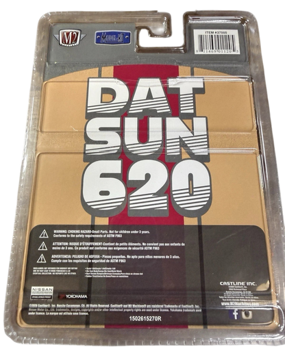 More Than Diecast M2 Machines 1974 Datsun 620 Pickup Truck 1:64 scale model kit packaging back view