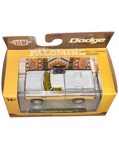 More Than Diecast M2 Machines 1979 Dodge Adventurer 150 Palomino Gold chase die-cast truck in original packaging
