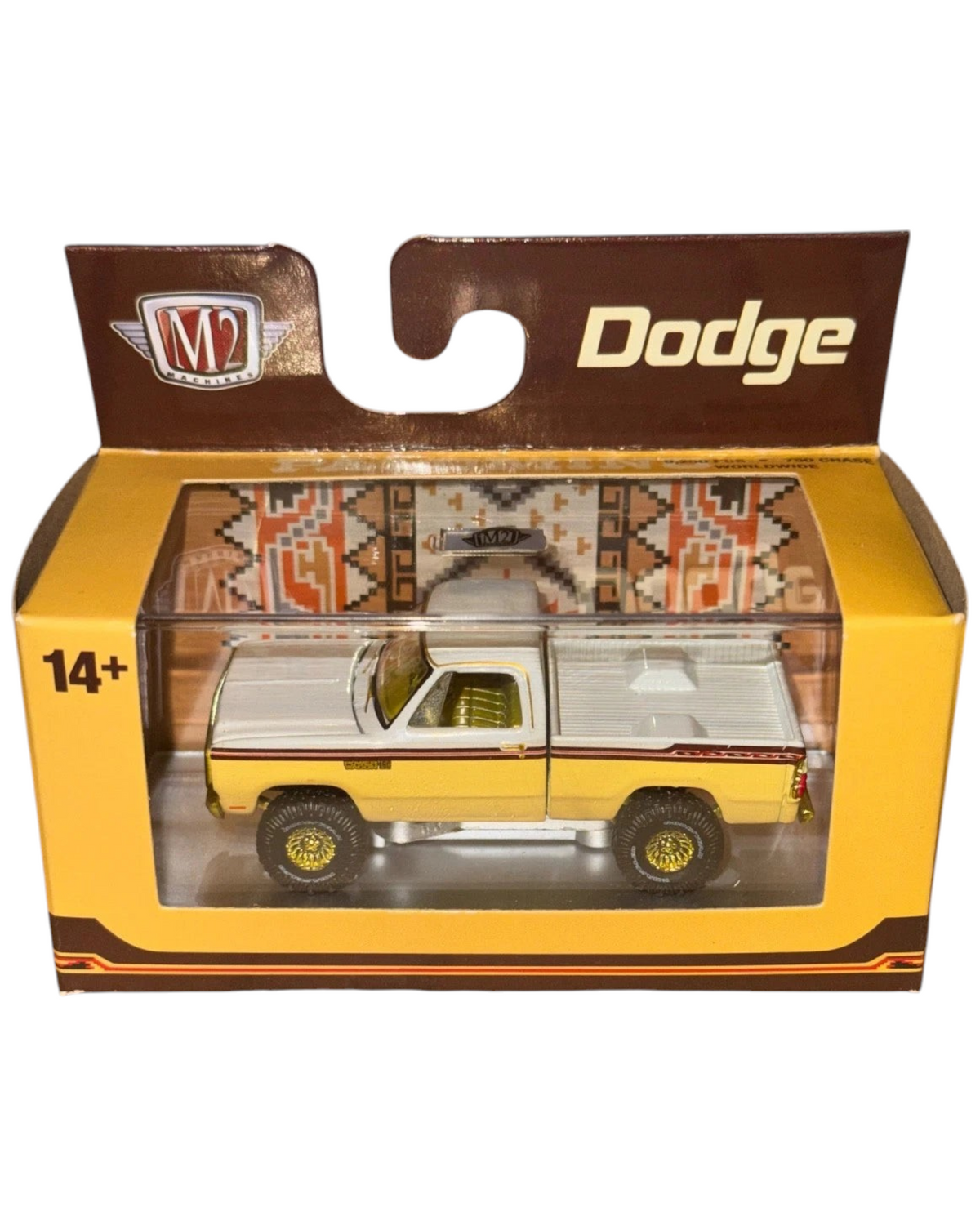 More Than Diecast M2 Machines 1979 Dodge Adventurer 150 Palomino Gold chase die-cast truck in original packaging