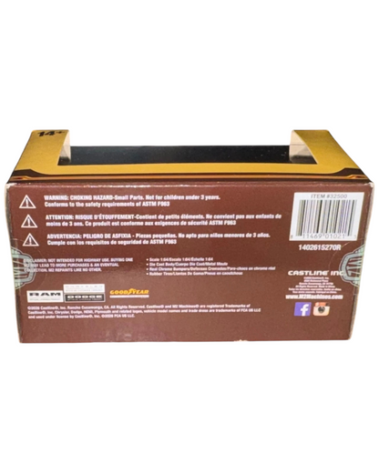 More Than Diecast M2 Machines 1979 Dodge Adventurer 150 packaging box back view with safety warnings and specifications