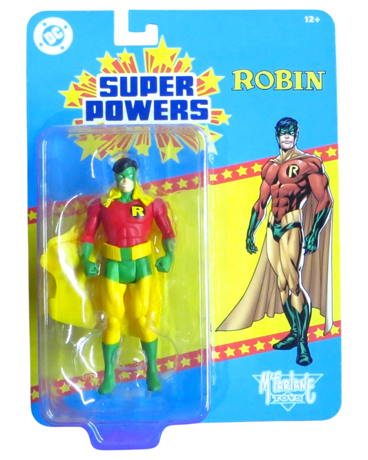 More Than Diecast McFarlane Super Powers Earth 2 Robin action figure in original blister card packaging