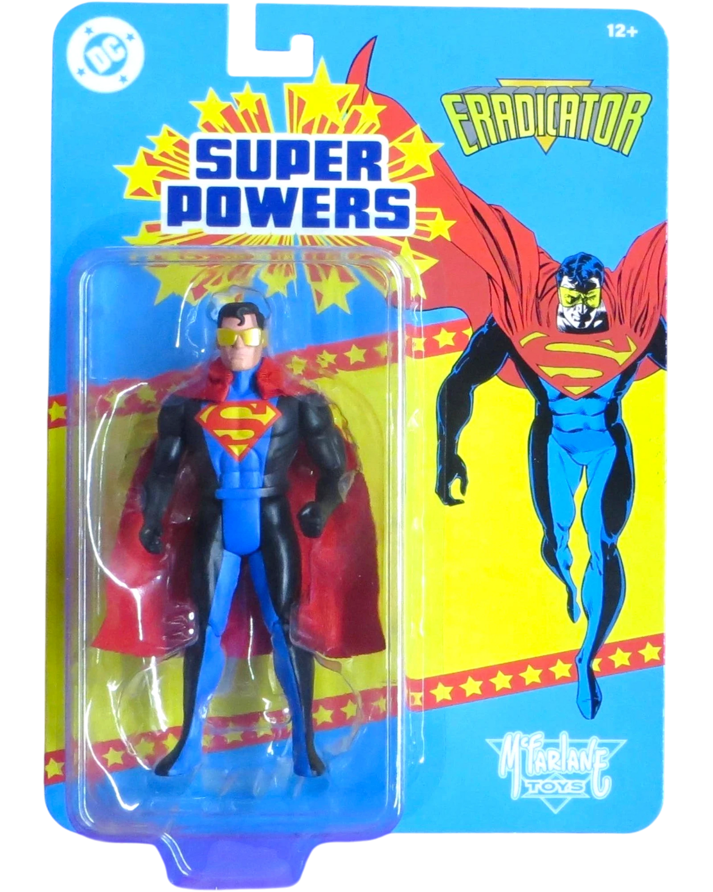 More Than Diecast McFarlane Super Powers Eradicator Superman action figure in original blister card packaging