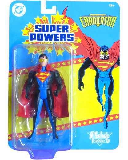 More Than Diecast McFarlane Super Powers Eradicator Superman action figure in original blister card packaging