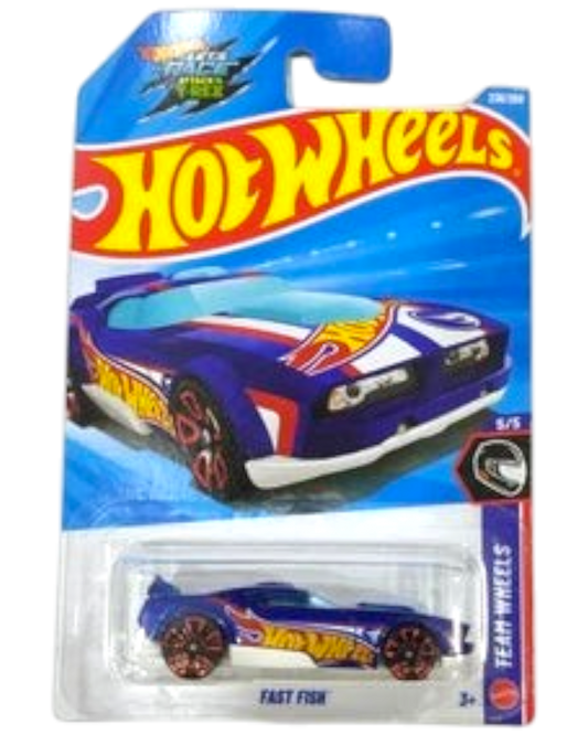 More Than Diecast 2026 Hot Wheels Fast Fish Treasure Hunt die-cast car in original blister packaging