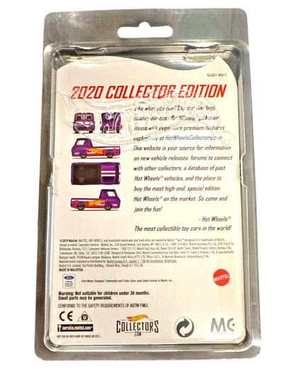 More Than Diecast 2020 Hot Wheels RLC 60s Ford Econoline Pickup collector edition card back in protective case