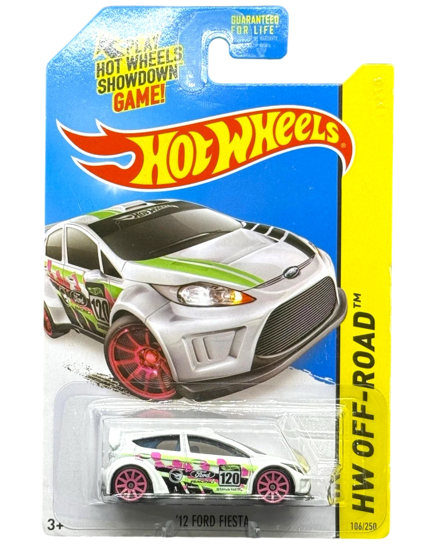 More Than Diecast Hot Wheels 12 Ford Fiesta white Secret Treasure Hunt die-cast car in original blister packaging