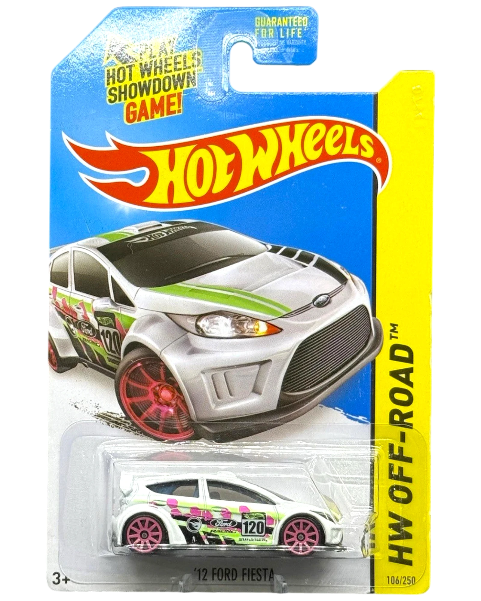 More Than Diecast Hot Wheels 12 Ford Fiesta white Secret Treasure Hunt die-cast car in original blister packaging