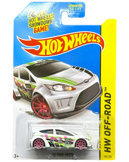 More Than Diecast Hot Wheels 12 Ford Fiesta white Secret Treasure Hunt die-cast car in original blister packaging