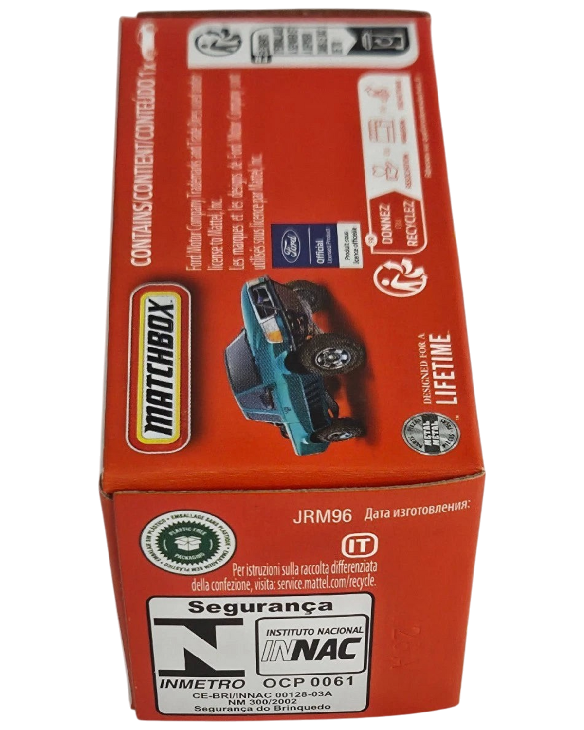 More Than Diecast Matchbox 1993 Ford Ranger Prerunner Power Grab box showing off-road truck graphic