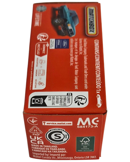 More Than Diecast Matchbox 1993 Ford Ranger Prerunner Power Grab packaging box showing truck graphic and details