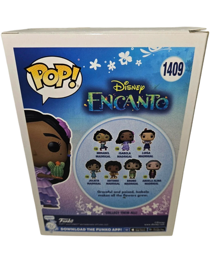 More Than Diecast Funko Pop! Disney Encanto Isabela with Cactus #1409 vinyl figure box.