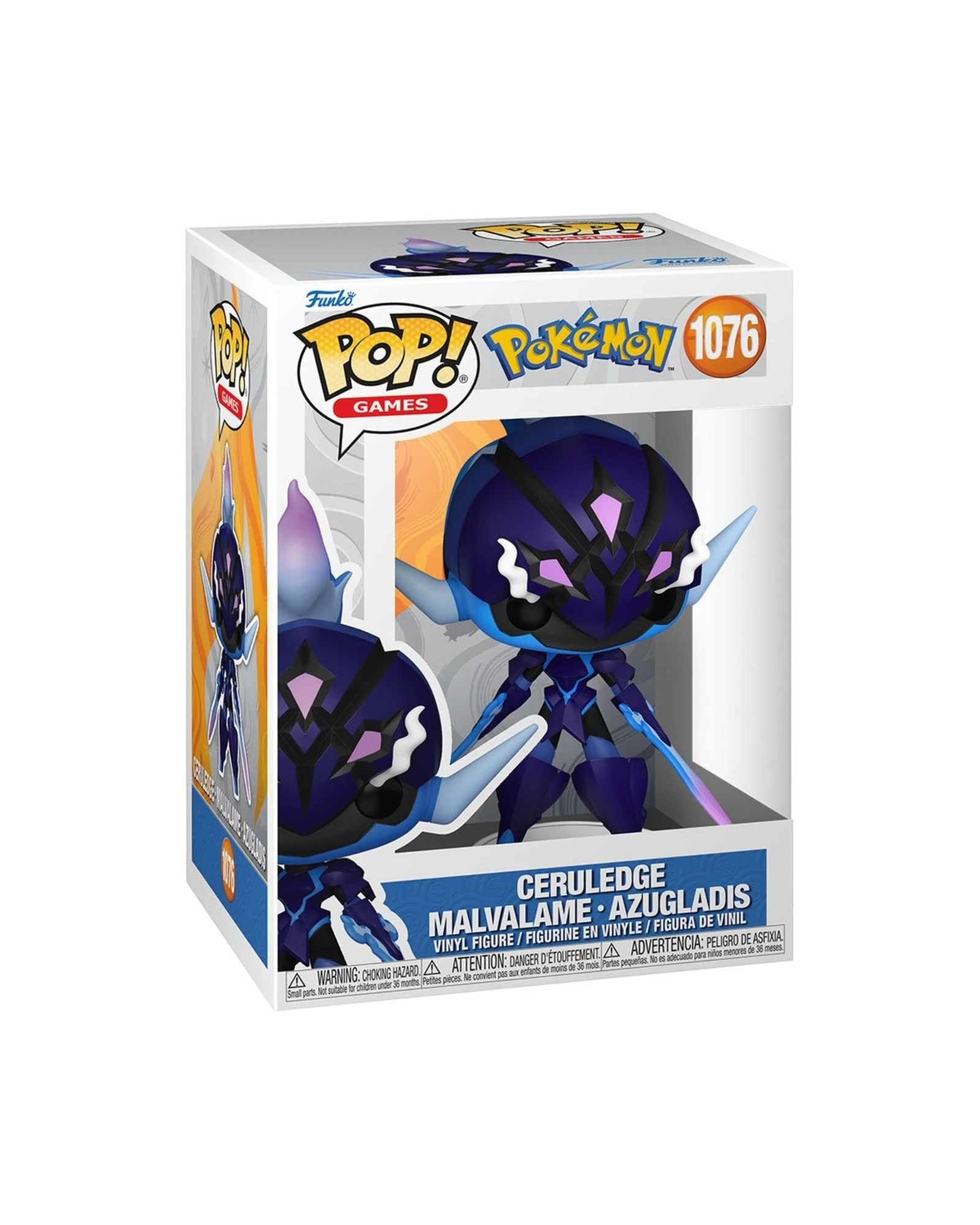 More Than Diecast Funko Pop! Games Pokémon Ceruledge #1076 vinyl figure in window display box