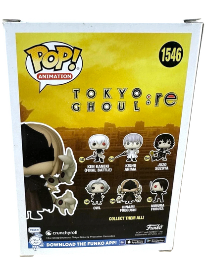 More Than Diecast Funko Pop! Animation Tokyo Ghoul Hinami Fueguchi #1546 vinyl figure box.