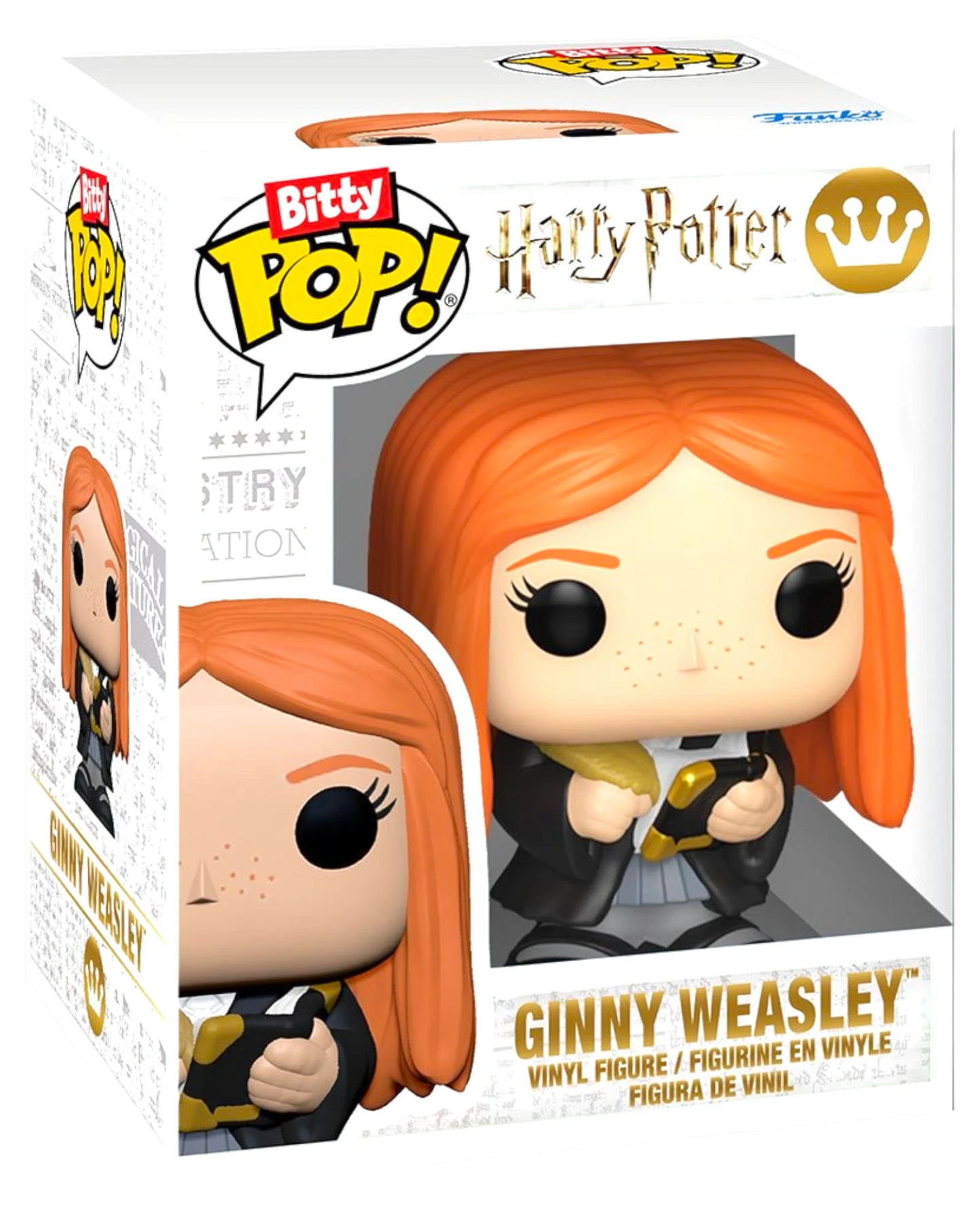 More Than Diecast Funko Bitty Pop! Ginny Weasley vinyl figure in a clear display box with Harry Potter branding.