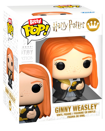 More Than Diecast Funko Bitty Pop! Ginny Weasley vinyl figure in a clear display box with Harry Potter branding.