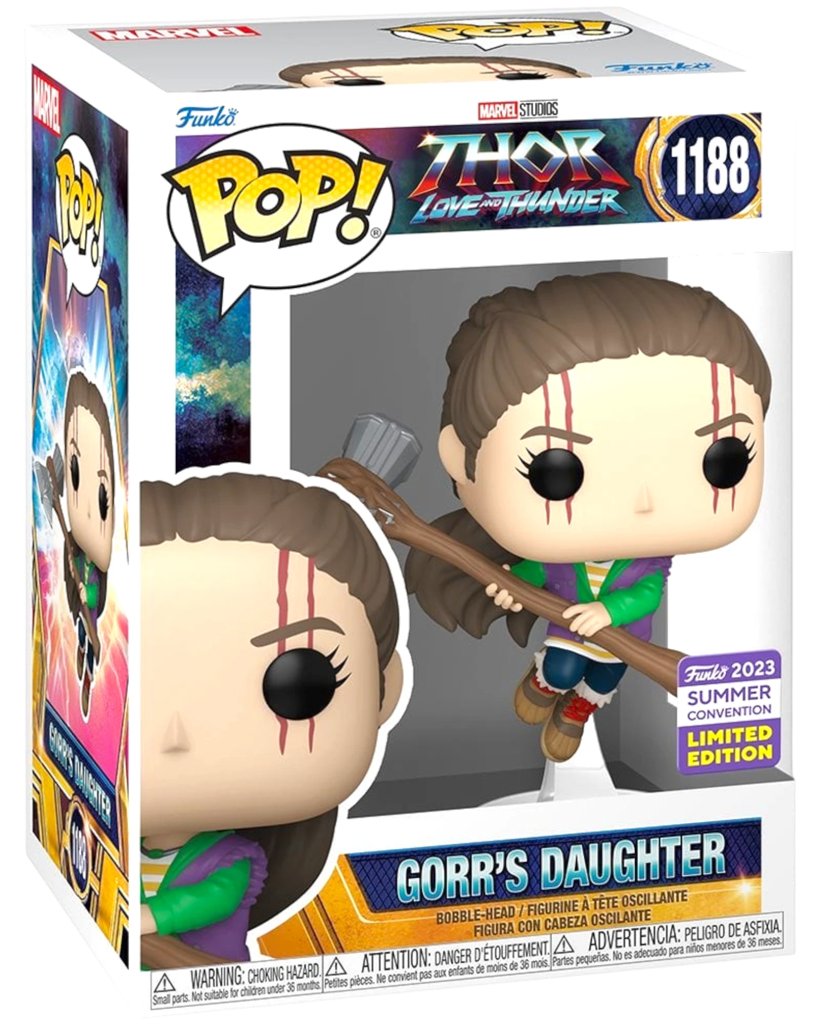 More Than Diecast Thor: Love and Thunder Gorr's Daughter Funko Pop! Vinyl Figure #1188, a limited edition 2023 convention exclusive.