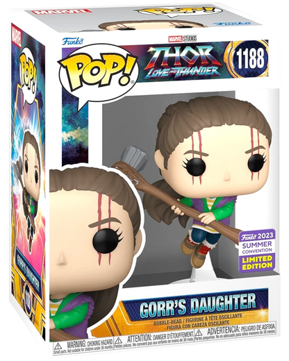 More Than Diecast Thor: Love and Thunder Gorr's Daughter Funko Pop! Vinyl Figure #1188, a limited edition 2023 convention exclusive.