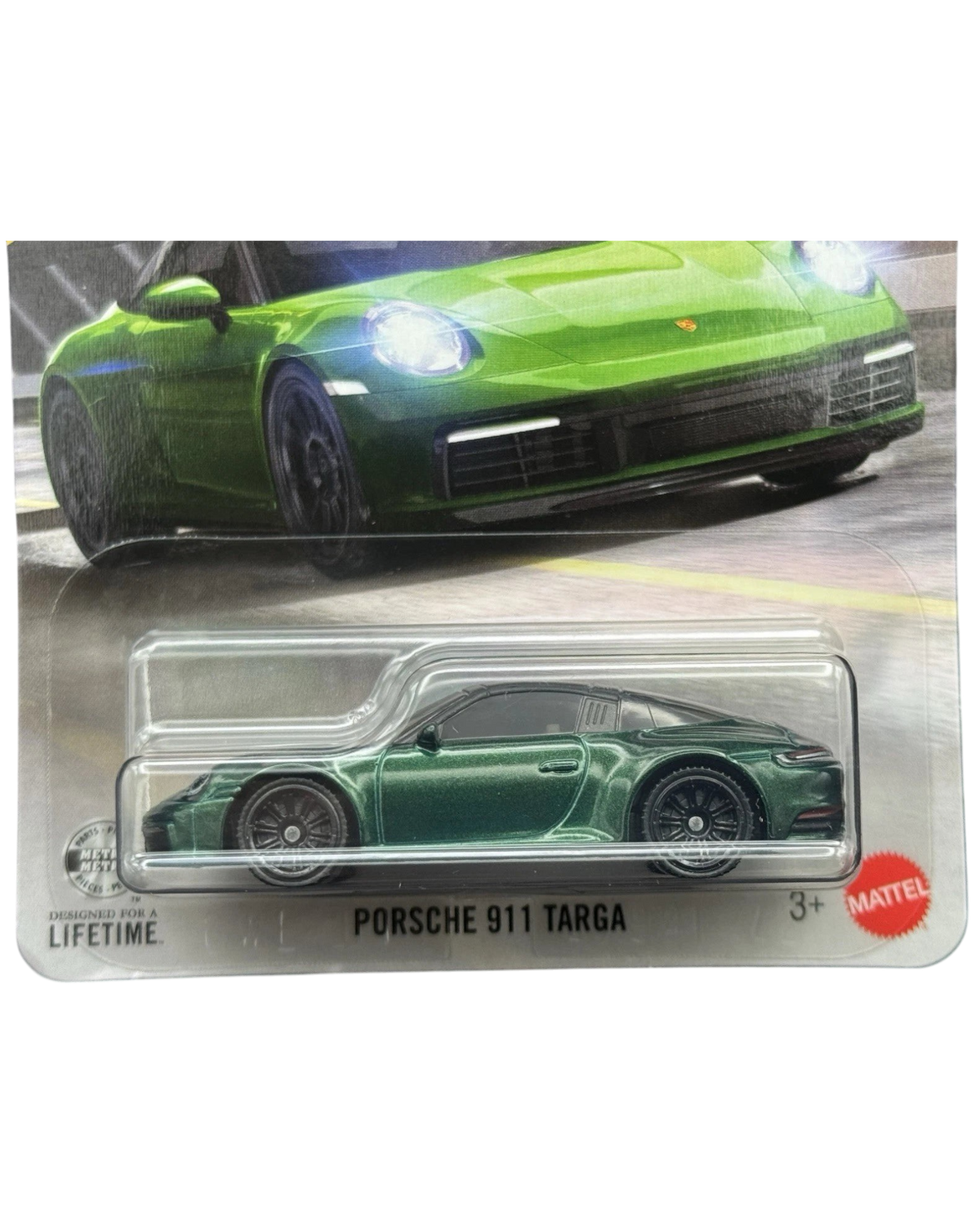 More Than Diecast Matchbox 2026 MBX Team green Porsche 911 Targa diecast toy car in original blister packaging
