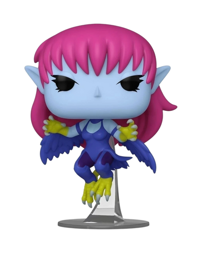 More Than Diecast Funko Pop! Yu-Gi-Oh! Harpie Lady vinyl figure with blue body, yellow talons, and pink hair.