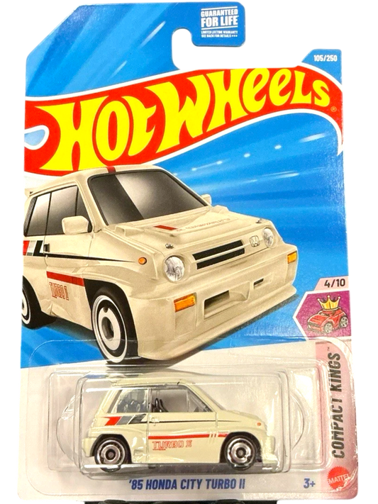 More Than Diecast 2026 Hot Wheels '85 Honda City Turbo II die-cast car in white packaging