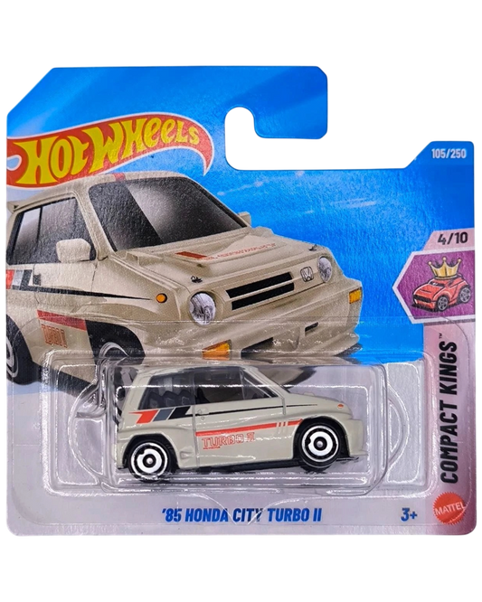 More Than Diecast Hot Wheels 1985 Honda City Turbo II white die-cast car in short card packaging