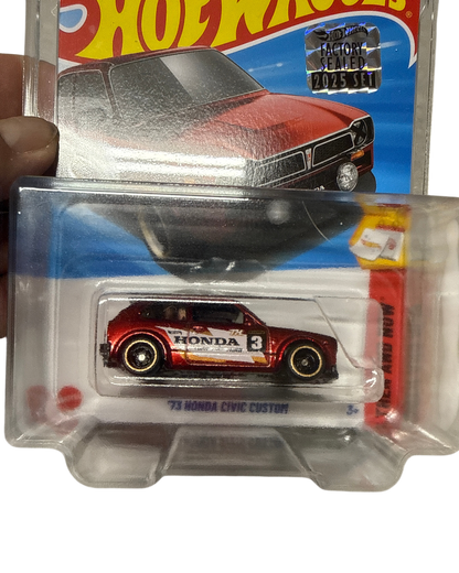 More Than Diecast Hot Wheels 73 Honda Civic Custom Super Treasure Hunt in factory sealed blister pack