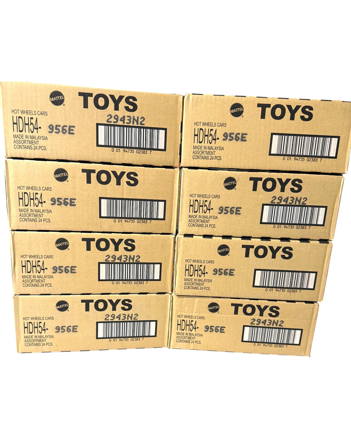 More Than Diecast Hot Wheels Pearl & Chrome 2023 E case HDH54-956E full case of 24 toy cars.