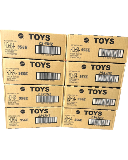 More Than Diecast Hot Wheels Pearl & Chrome 2023 E case HDH54-956E full case of 24 toy cars.