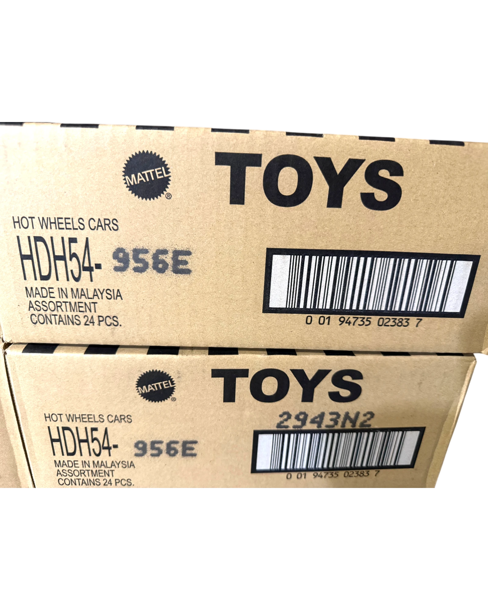More Than Diecast Hot Wheels 2023 E case HDH54-956E full case of 24 toy cars.