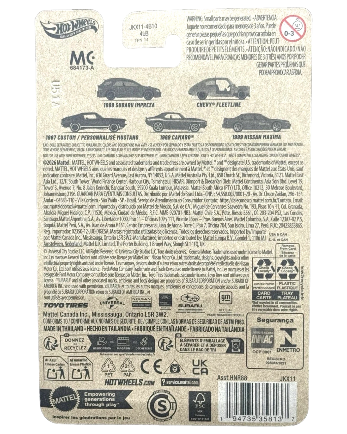 More Than Diecast Hot Wheels Silver Series 2026 Fast & Furious Chevy Fleetline diecast car
