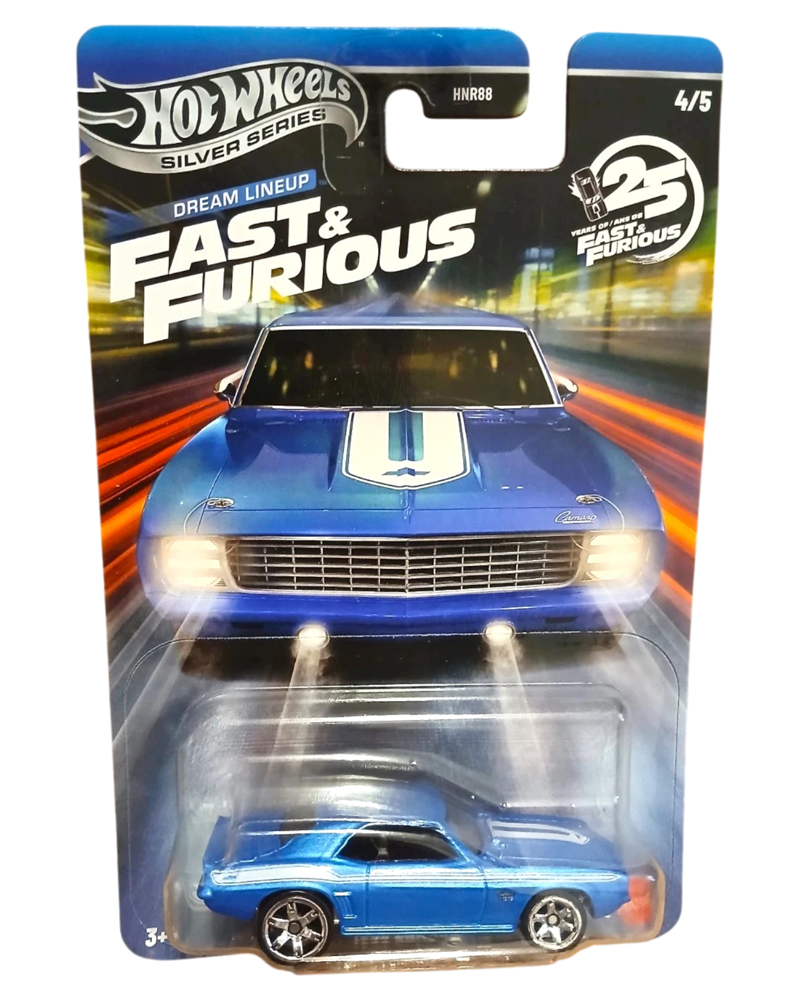 More Than Diecast Hot Wheels Fast & Furious Silver Series blue Camaro diecast car