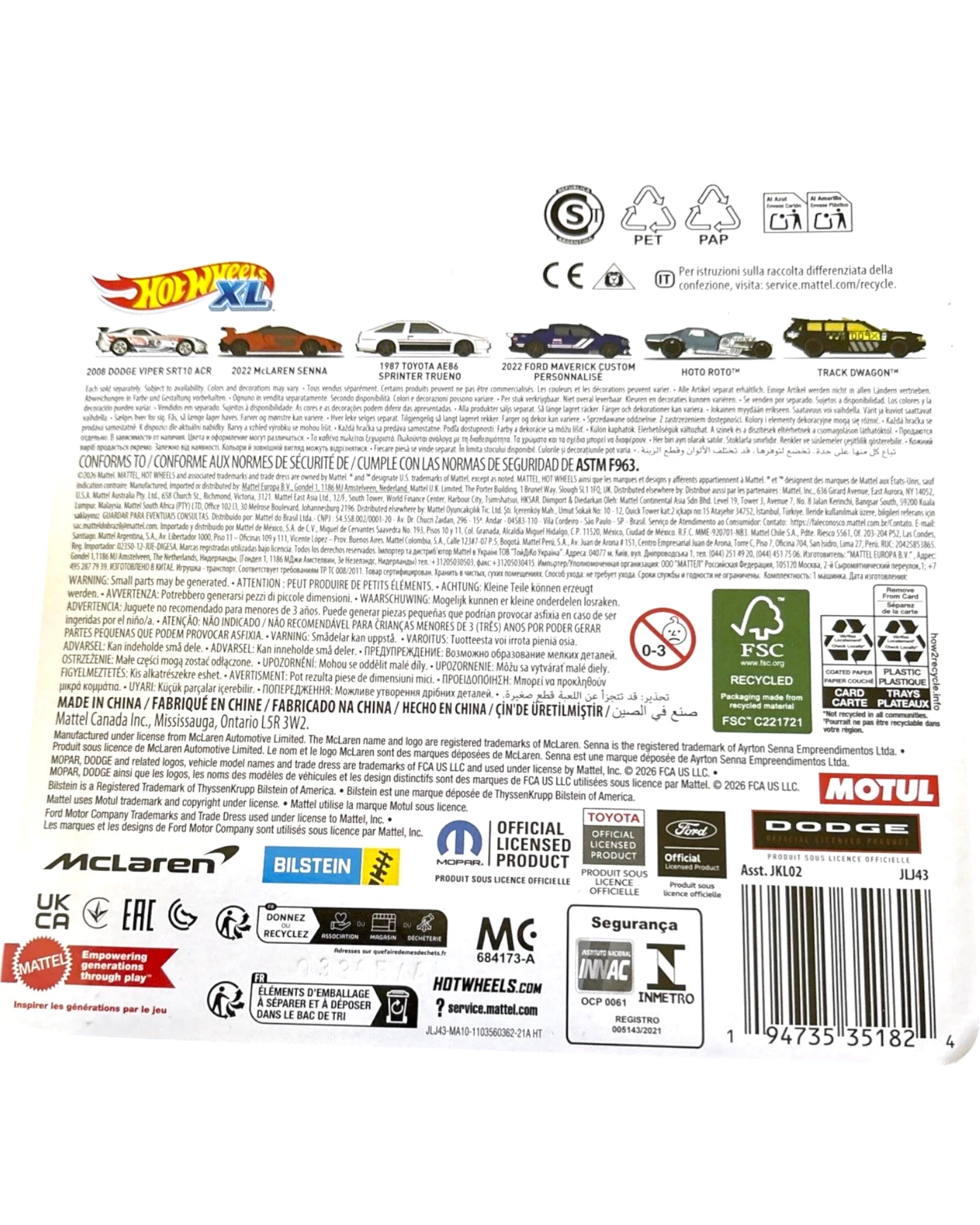 More Than Diecast Hot Wheels XL 2022 Ford Maverick Custom 1:43 die-cast model car in a custom deco.