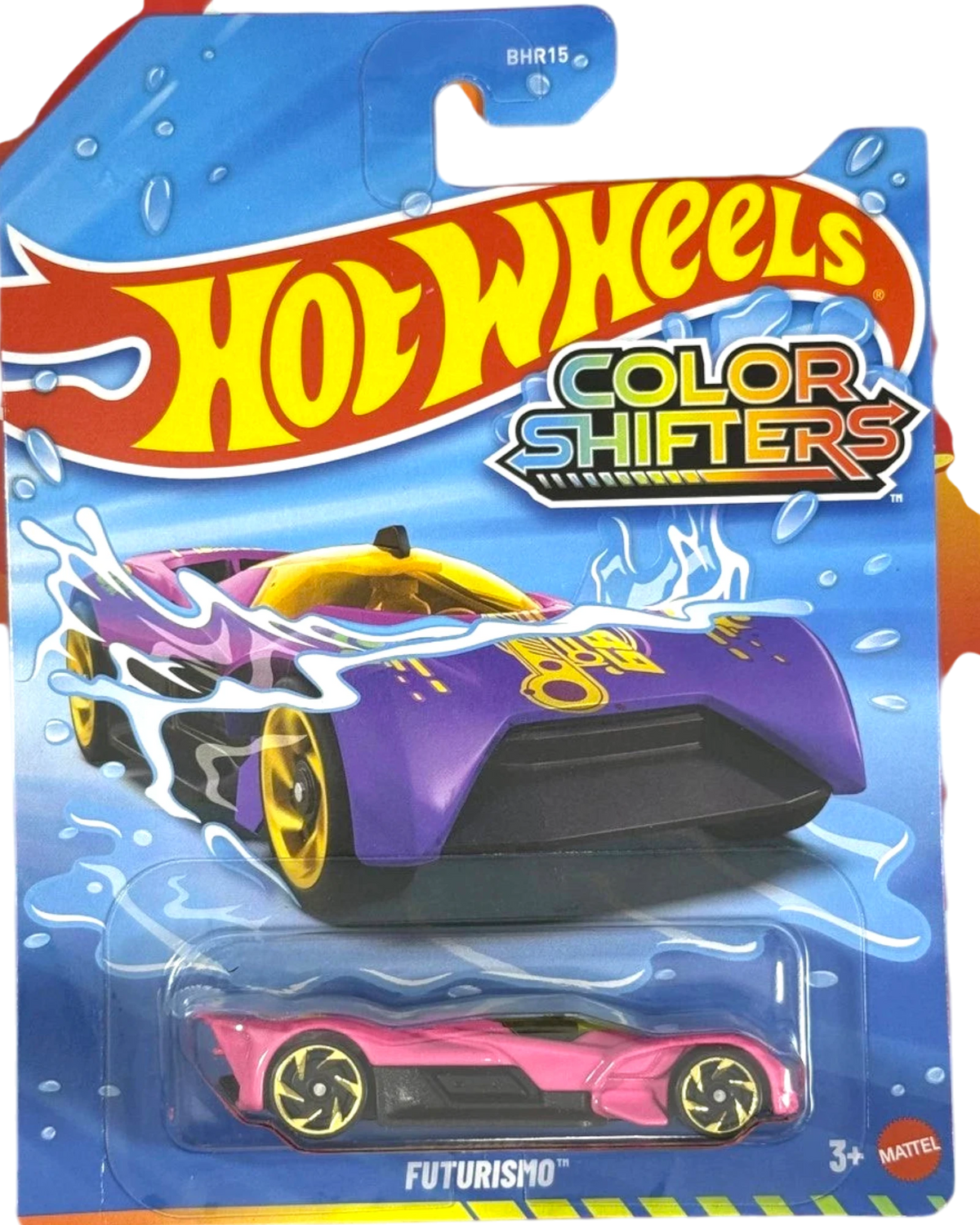 More Than Diecast Hot Wheels Color Shifters Futurismo pink 1:64 scale die-cast sports car in original blister pack