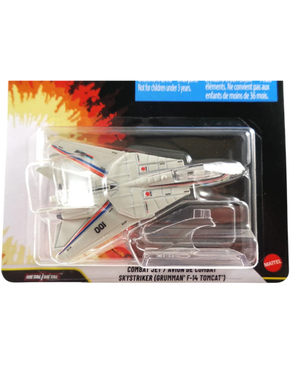 More Than Diecast Hot Wheels Premium G.I. Joe Skystriker F-14 Tomcat diecast jet in original blister packaging
