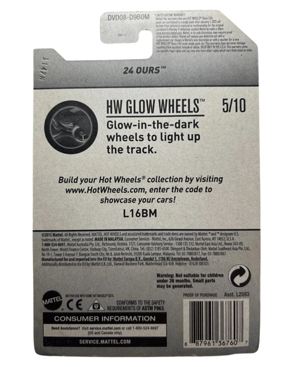 More Than Diecast Hot Wheels Glory Chaser Super Treasure Hunt card back with HW Glow Wheels branding and details