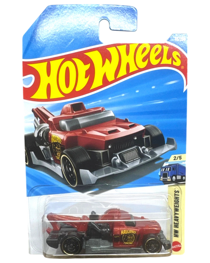 More Than Diecast Hot Wheels Haulerback red toy truck in original blister packaging