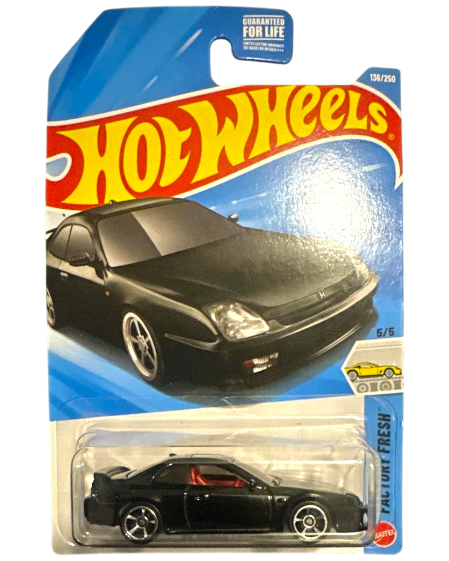 More Than Diecast Hot Wheels Honda Prelude 1:64 scale black die-cast car in original Factory Fresh blister packaging