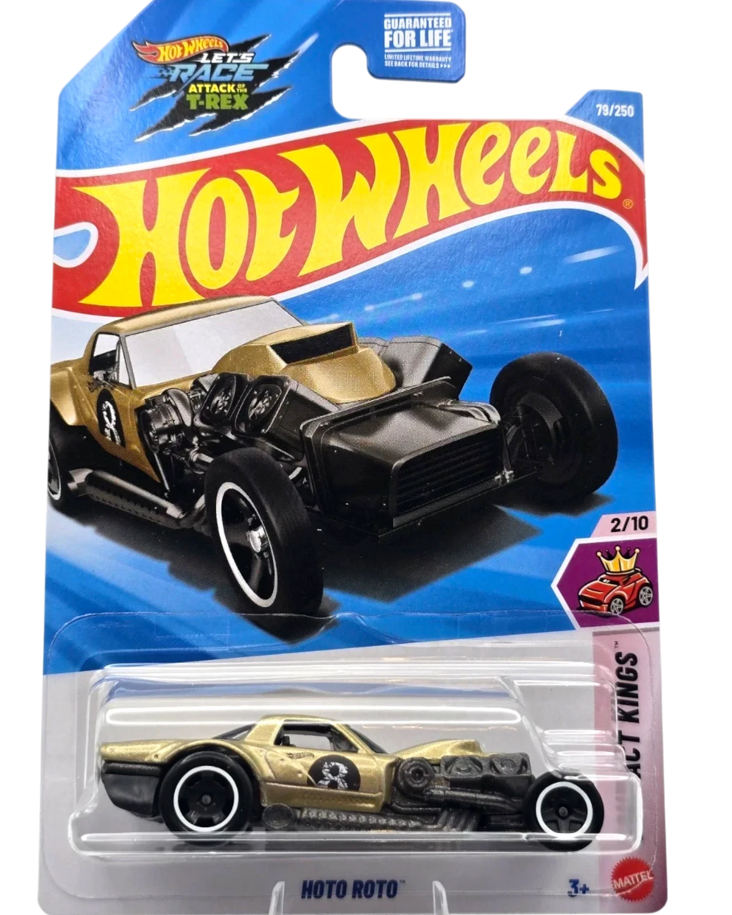 More Than Diecast Hot Wheels 2026 Hoto Roto in metalflake gold, a 1:64 scale die-cast car from the Compact Kings series