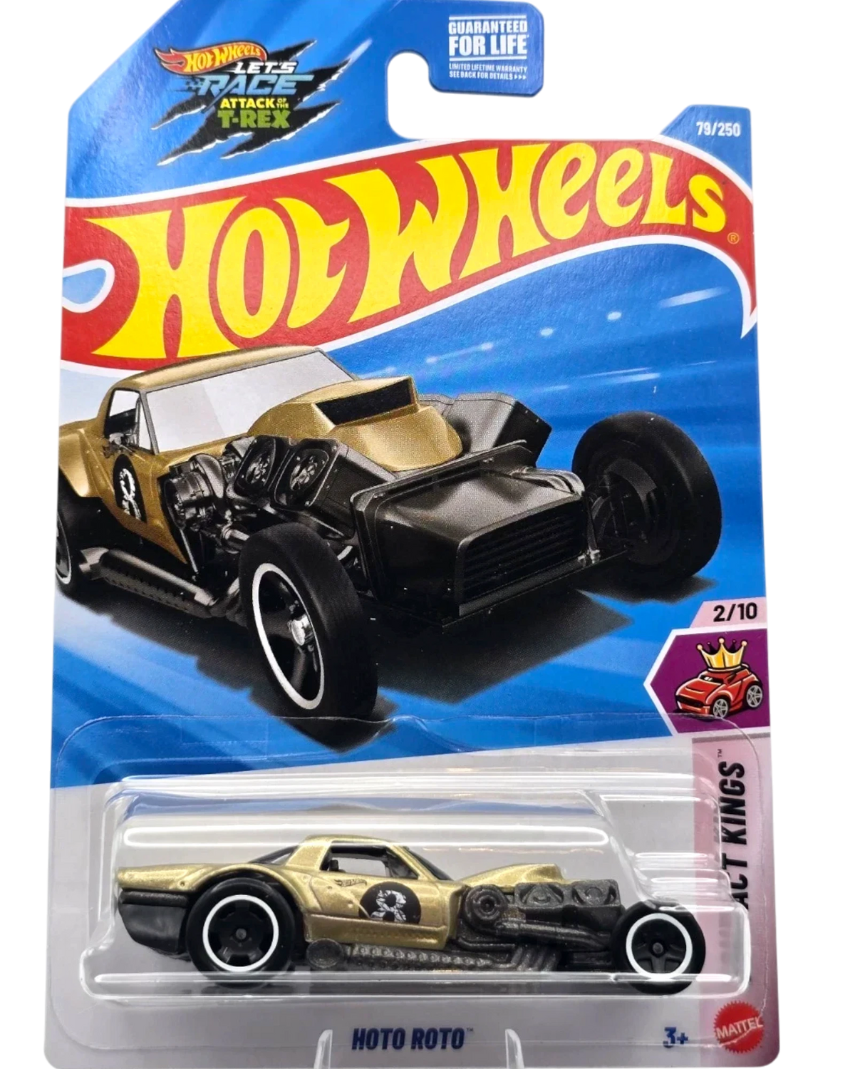 More Than Diecast Hot Wheels 2026 Hoto Roto in metalflake gold, a 1:64 scale die-cast car from the Compact Kings series