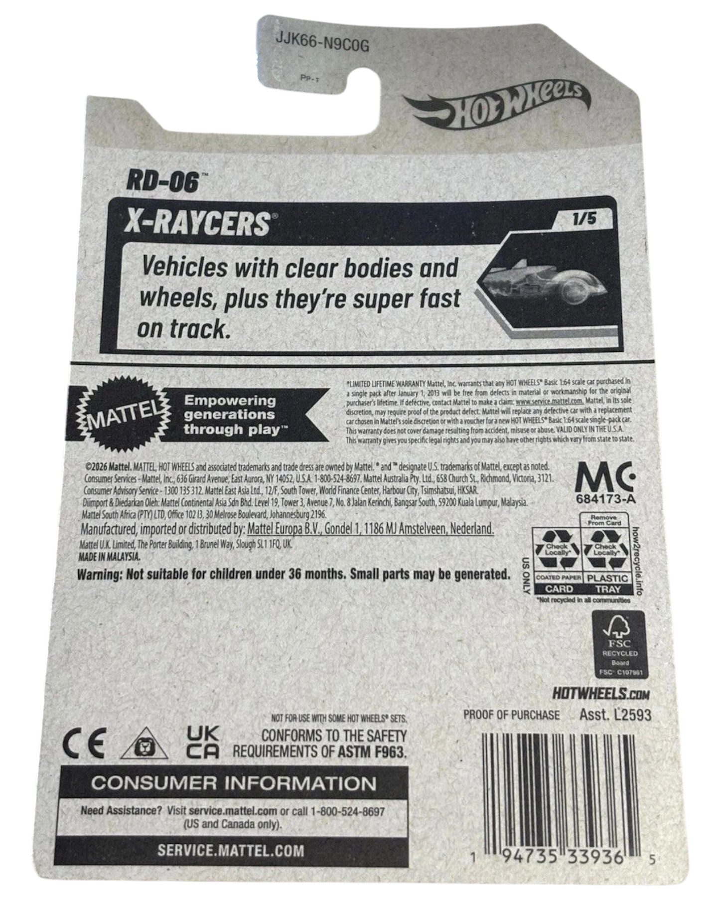 More Than Diecast Hot Wheels 2025 Lotus Cortina X-Raycers 1/5 cream diecast car packaging