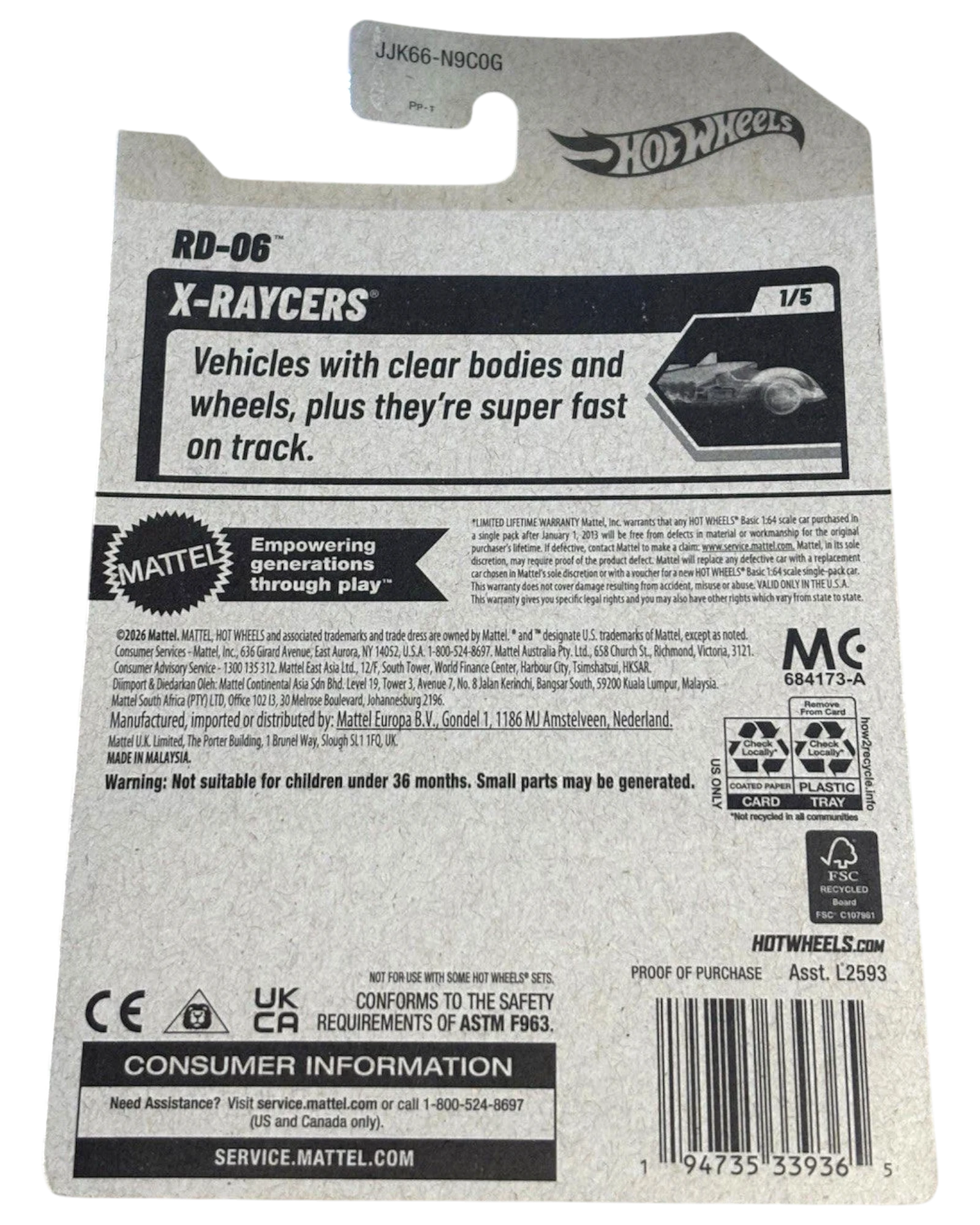 More Than Diecast Hot Wheels 2025 Lotus Cortina X-Raycers 1/5 cream diecast car packaging