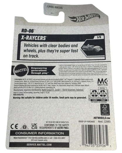 More Than Diecast Hot Wheels 2025 Lotus Cortina X-Raycers 1/5 cream diecast car packaging