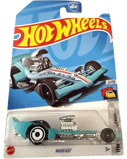 More Than Diecast Hot Wheels Mad Fast Treasure Hunt 1:64 scale die-cast car in light blue with custom graphics