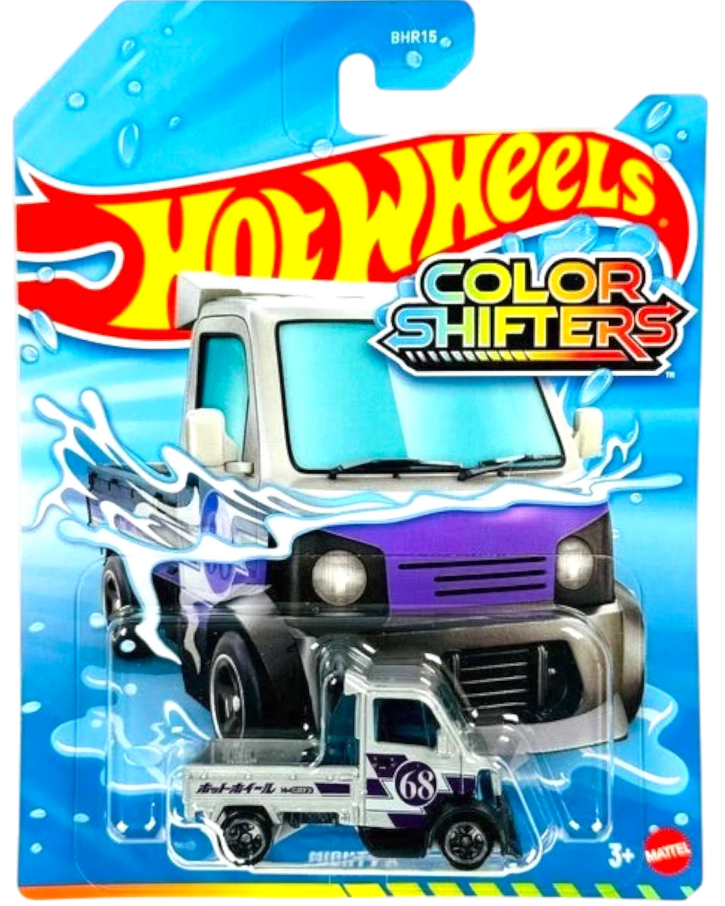 More Than Diecast Hot Wheels Color Shifters Mighty K truck in 1:64 scale on blister card packaging