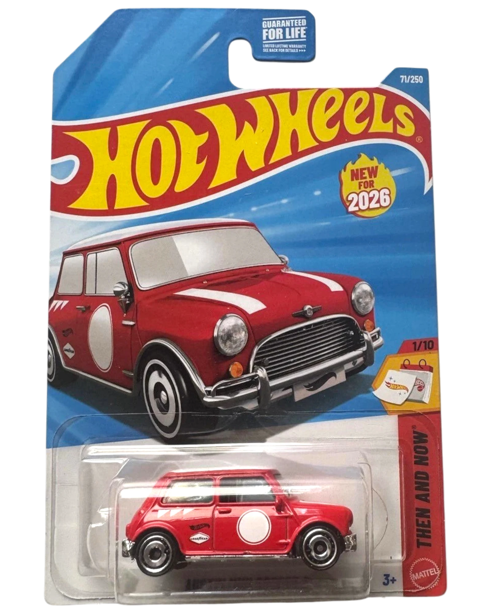 More Than Diecast 2026 Hot Wheels THEN AND NOW red Austin Mini Cooper S diecast car