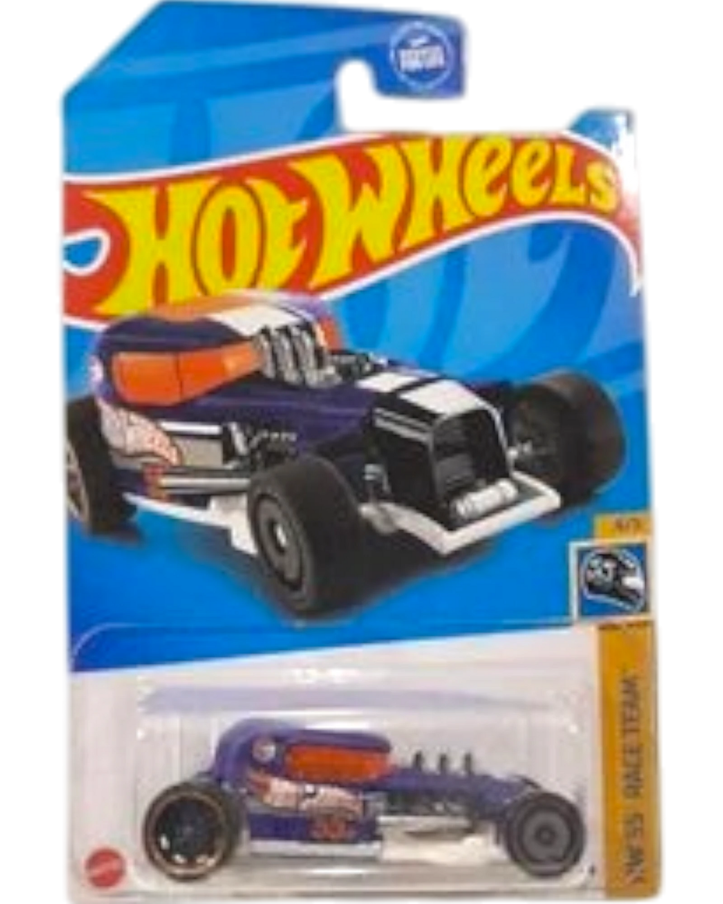 More Than Diecast Hot Wheels Mod Rod Treasure Hunt die-cast car in purple and white HW 55 Race Team livery